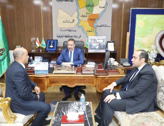 محافظ المنوفية يلتقى الدكتور اسمه عبدالله وكيل وزارة الصحة الجديد