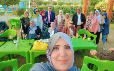 ديرية القوى العالة القاهرة يحتفلن بالاستاذ صالح المصرى لبلوغها سن لشباب