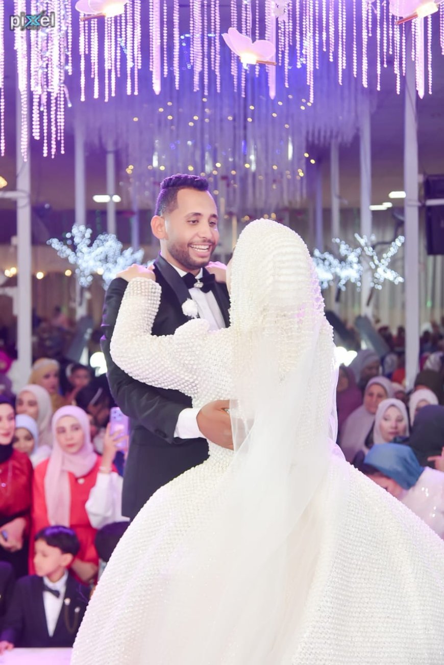 لاستاذ احمد سلما يحتفل بعقد قرأن جله مصطفي وأسرة عمل الجريدة تشارك لفرحه