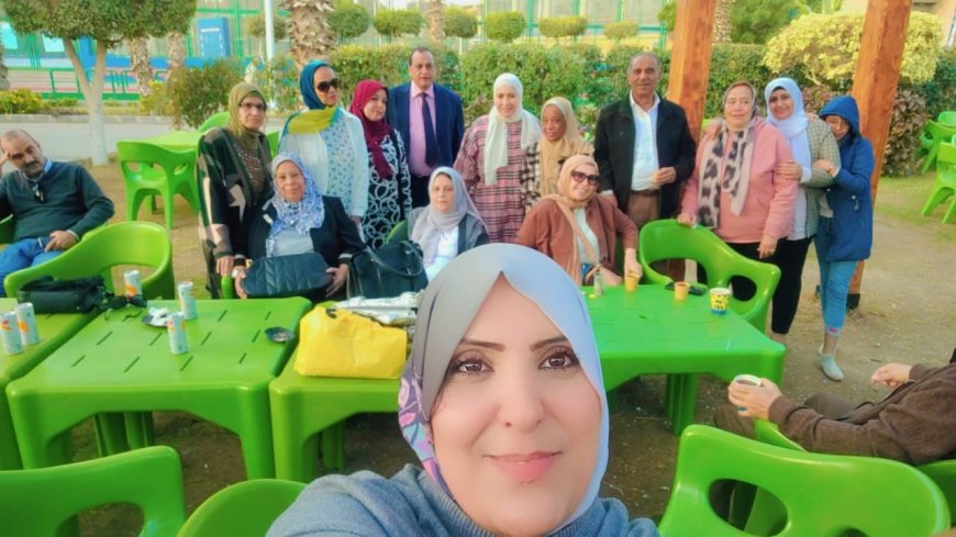 ديرية القوى العالة القاهرة يحتفلن بالاستاذ صالح المصرى لبلوغها سن لشباب