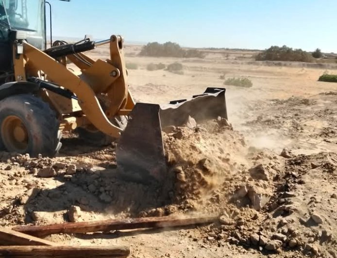 قرى العبور بالخاجة تسترد أراضي الدولة