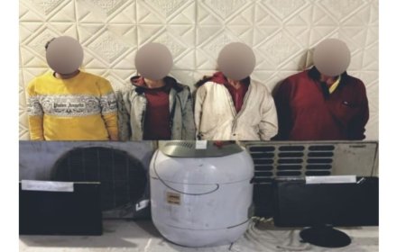 ضبط عدة عناصر إجرامية حال محاولتهم سرقة بطاريات شبات المحمول الخاص بإحدى الشركات بالقاهرة