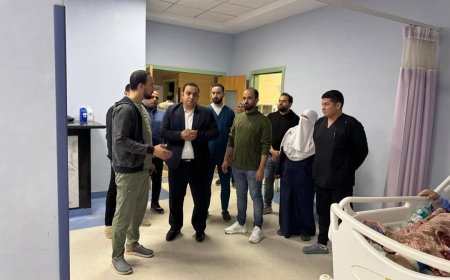 " الدكتور أحمد رزق "  بمرور مفاجئ على مستشفى بلطيم التخصصي للتأكد من حسن سير العمل وتلقي المرضى الرعاية الطبية الكاملة