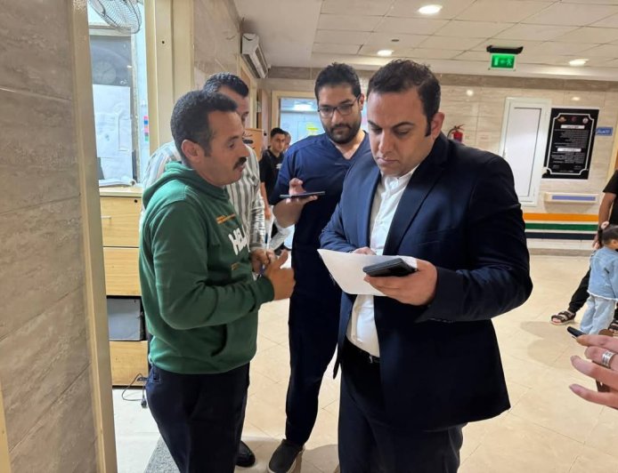 " الدكتور أحمد رزق "  بمرور مفاجئ على مستشفى قلين التخصصي للتأكد من حسن سير العمل وتلقي المرضى الرعاية الطبية الكاملة