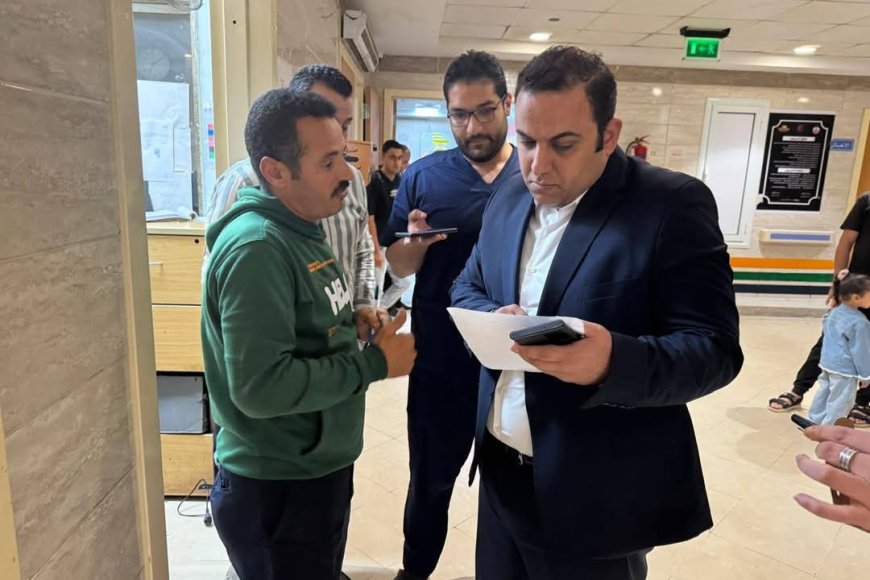 " الدكتور أحمد رزق "  بمرور مفاجئ على مستشفى قلين التخصصي للتأكد من حسن سير العمل وتلقي المرضى الرعاية الطبية الكاملة