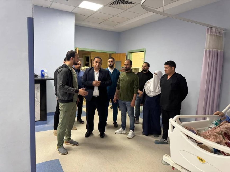 " الدكتور أحمد رزق "  بمرور مفاجئ على مستشفى بلطيم التخصصي للتأكد من حسن سير العمل وتلقي المرضى الرعاية الطبية الكاملة