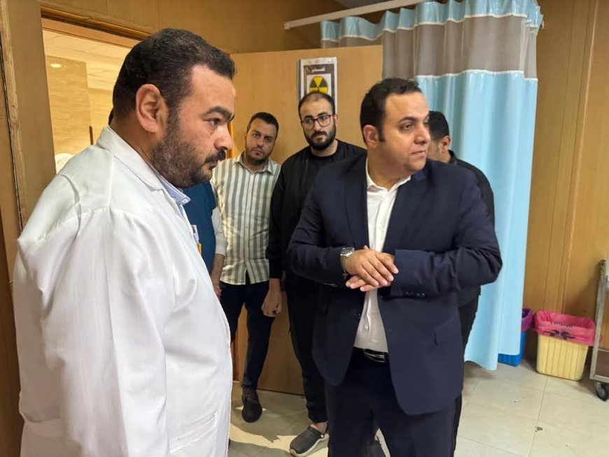 " الدكتور أحمد رزق "  بمرور مفاجئ على مستشفى بلطيم التخصصي للتأكد من حسن سير العمل وتلقي المرضى الرعاية الطبية الكاملة