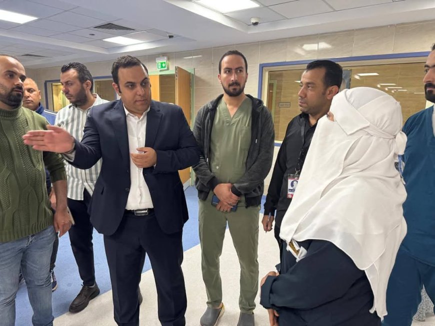 " الدكتور أحمد رزق "  بمرور مفاجئ على مستشفى بلطيم التخصصي للتأكد من حسن سير العمل وتلقي المرضى الرعاية الطبية الكاملة
