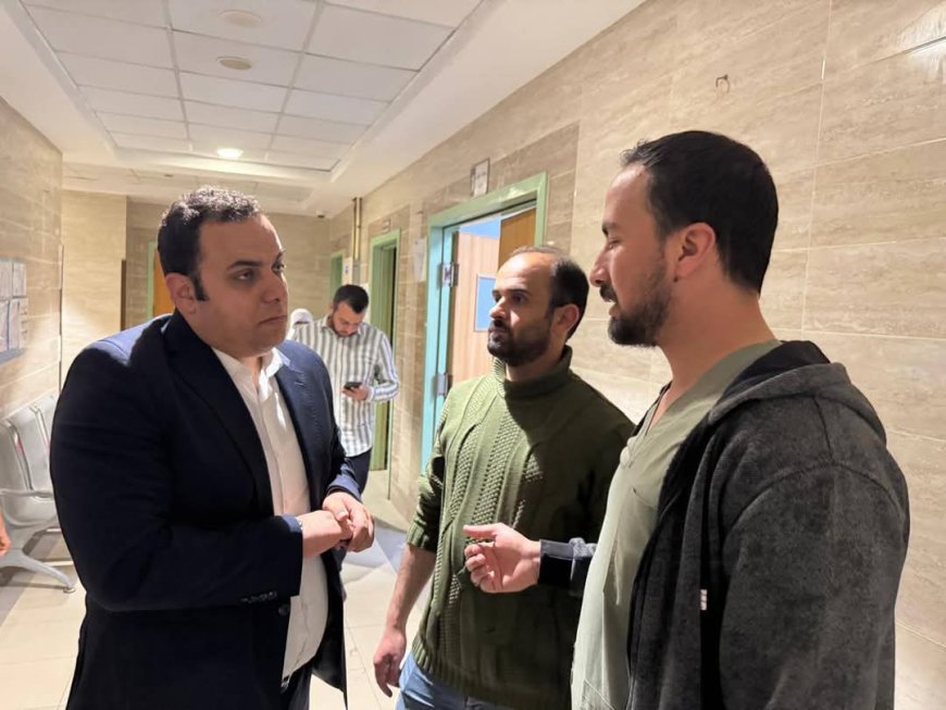 " الدكتور أحمد رزق "  بمرور مفاجئ على مستشفى بلطيم التخصصي للتأكد من حسن سير العمل وتلقي المرضى الرعاية الطبية الكاملة