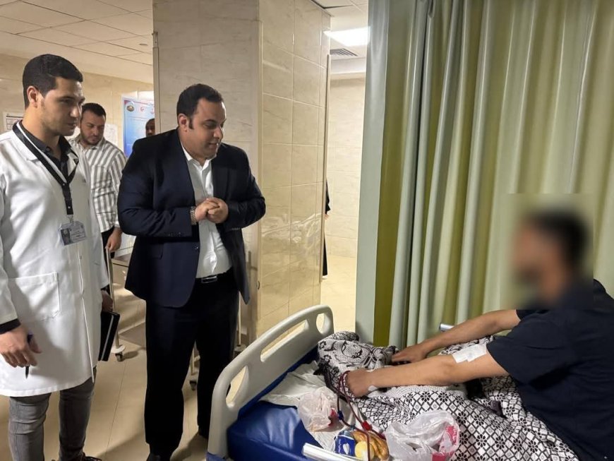 " الدكتور أحمد رزق "  بمرور مفاجئ على مستشفى قلين التخصصي للتأكد من حسن سير العمل وتلقي المرضى الرعاية الطبية الكاملة