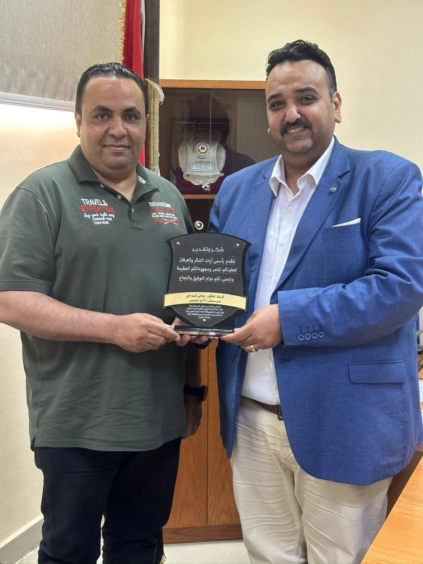" مصطفى مكى " يكرم مدير مستشفى ١٥ مايو النموذجي تتصدى المركز الأول بين المرضة المترددين