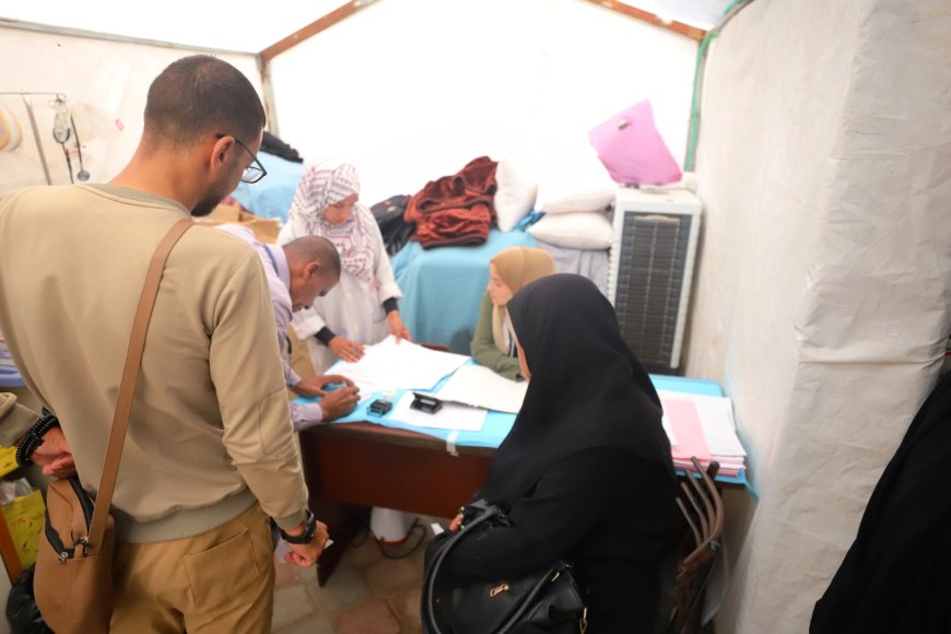 الهلال الأحمر الفلسطيني يعزز الاستجابة الصحية بمستشفى ميداني متكامل غرب خانيونس