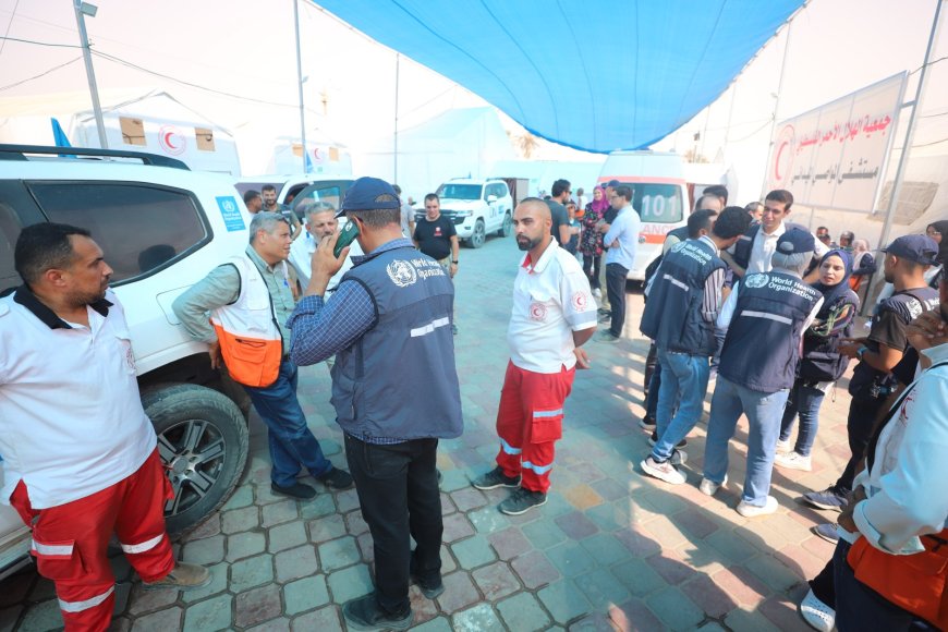 الهلال الأحمر يستضيف 88 مريضًا ومرافقًا ويشارك في إجلائهم إلى الأردن بتنسيق منظمة الصحة العالمية