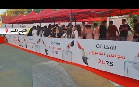بدء توافد المواطنين امام المقار الانتخابية قبل ساعة من بدء التصويت انتظارا لفتحاللجان بالقاهرة