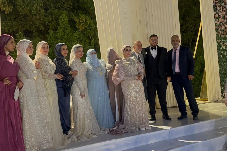أسرة عمل الجريدة تشارك زفاف افراح عائلات آل الحاج أيمن عبدالرحيم شبانه  و آل الحاج امين الغامرى