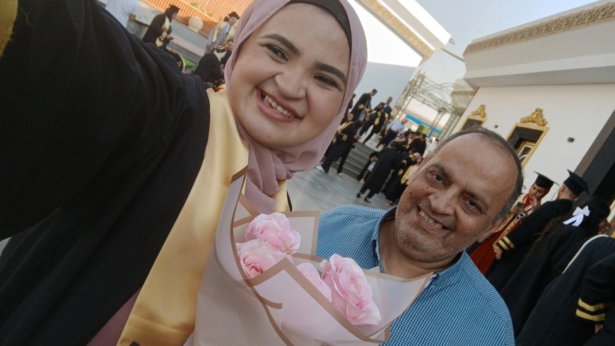أسرة عمل الجريدة تشارك فرحه حفل تخرج الأستاذة فرح رضا كريمه الأستاذ الدكتور رضا ابراهيم استشاري الصدر