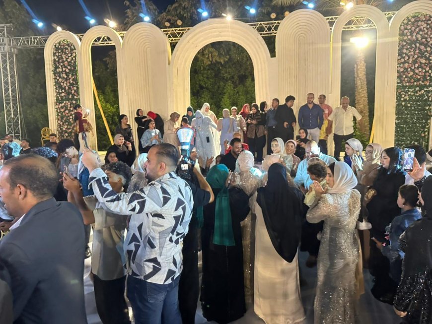 أسرة عمل الجريدة تشارك زفاف افراح عائلات آل الحاج أيمن عبدالرحيم شبانه  و آل الحاج امين الغامرى