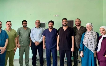 " مستشفى ١٥ مايو  النموذجي " تتصدى المركز الأول ديما بمجهودات فريق الجهاز الهضمي  في تقديم خدمات مناظير القنوات المرارية