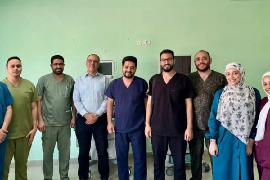 " مستشفى ١٥ مايو  النموذجي " تتصدى المركز الأول ديما بمجهودات فريق الجهاز الهضمي  في تقديم خدمات مناظير القنوات المرارية