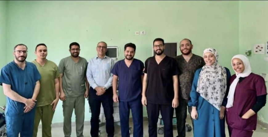 " مستشفى ١٥ مايو  النموذجي " تتصدى المركز الأول ديما بمجهودات فريق الجهاز الهضمي  في تقديم خدمات مناظير القنوات المرارية