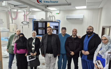 بدعم وزارة الصحة.. مستشفى 15 مايو يعزز خدمات القسطرة بجهاز عالمي متطور