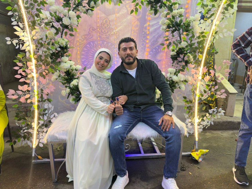 عقد قران الأستاذ محمد اشرف  والآنسة آية  النادي في أجواء عائلية راقية بالقاهرة