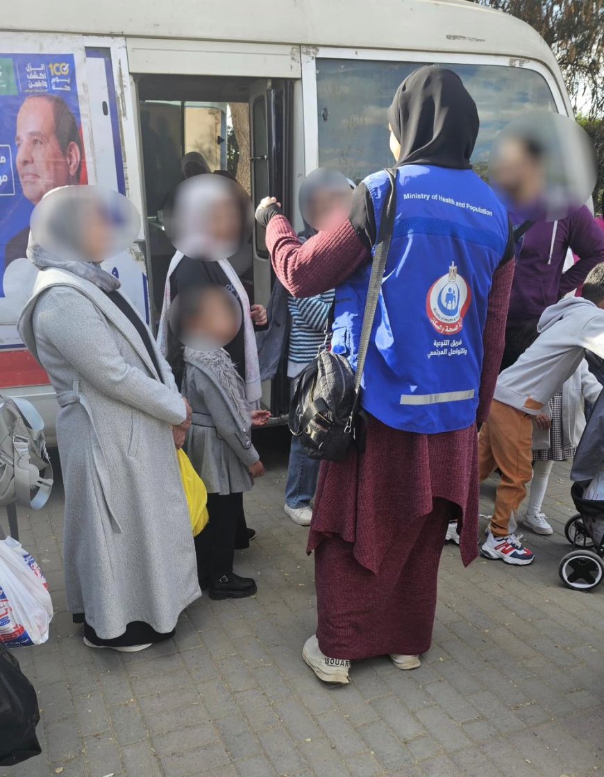 القوافل الطبية تقدم ١٢٥٢ خدمة صحية مجانية بمحطة سكك حديد مصر وحديقة الأزهر خلال أيام عيد الفطر المبارك