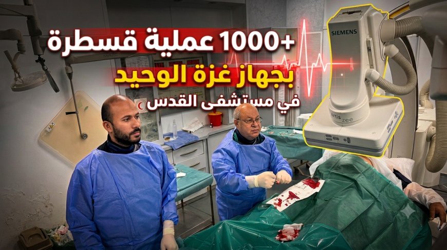 مستشفى القدس يحقق إنجازًا جديدًا بتجاوز 1000 عملية قسطرة قلبية