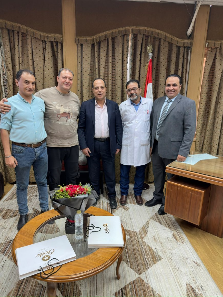 قيادات الطب والعمل العام تهنئ الأستاذ الدكتور أحمد السيد العايدي بتوليه قيادة مستشفى الساحل التعليمي