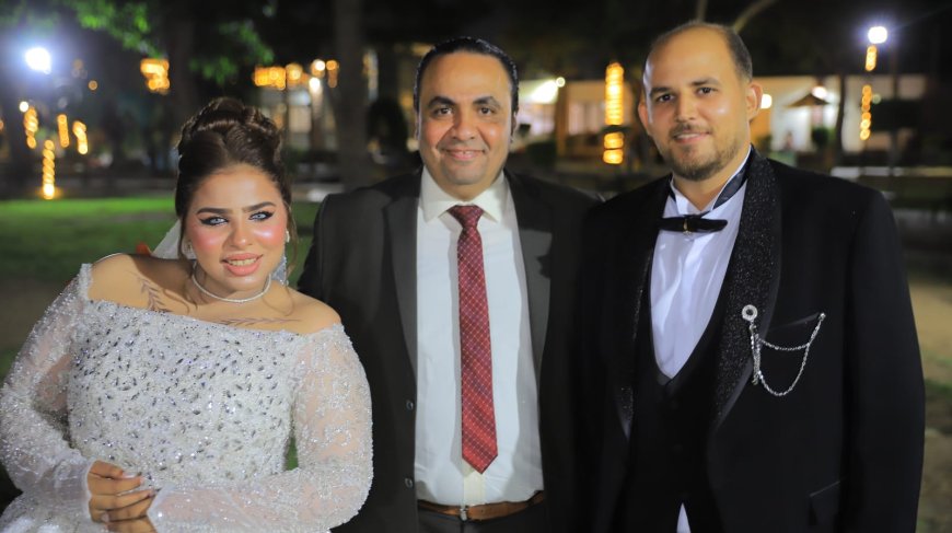 مصطفى مكي: خالص التهاني للعروسين وعائلات آل جلال وآل هاشم.. ونتمنى لهما حياة زوجية سعيدة